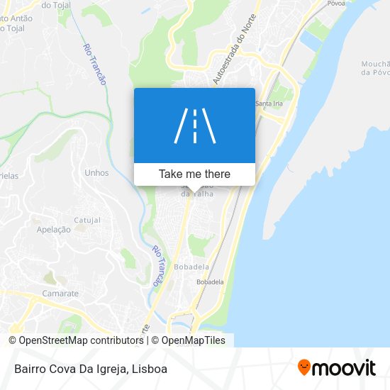 Bairro Cova Da Igreja mapa