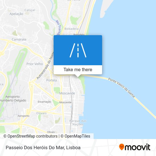 Passeio Dos Heróis Do Mar mapa