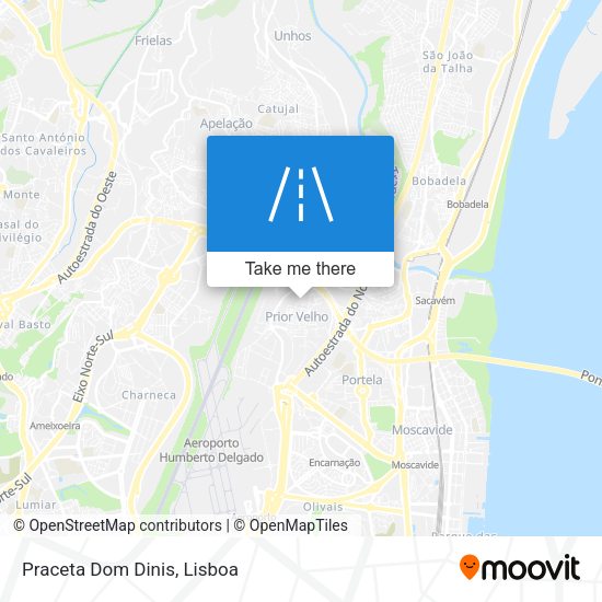 Praceta Dom Dinis mapa