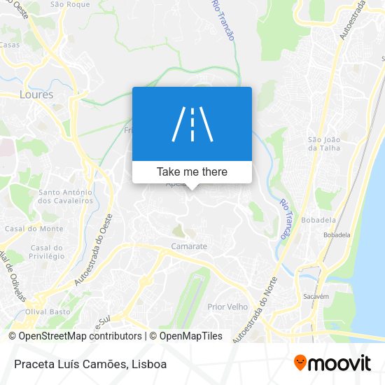 Praceta Luís Camões mapa