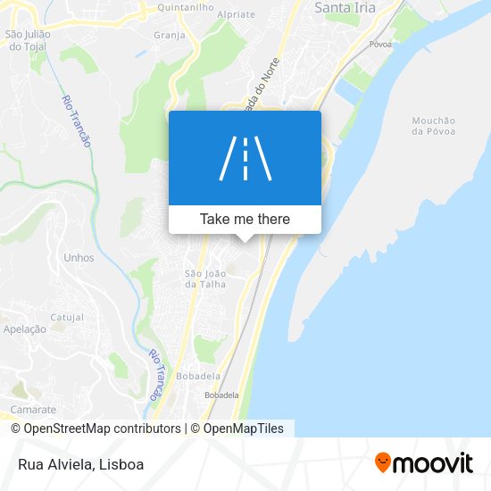 Rua Alviela mapa
