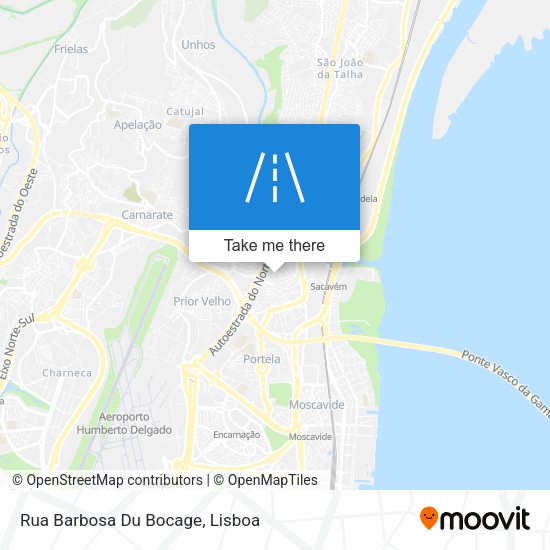 Rua Barbosa Du Bocage mapa