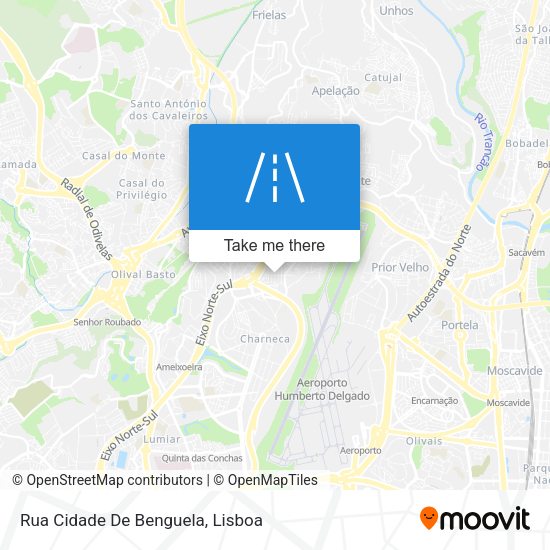 Rua Cidade De Benguela mapa