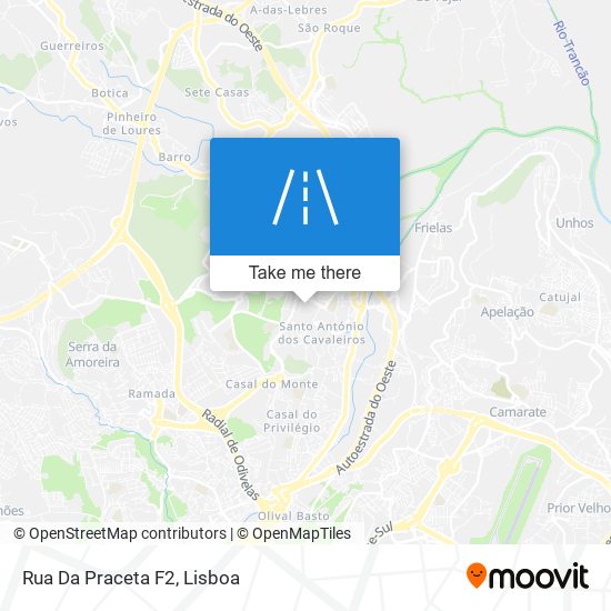 Rua Da Praceta F2 mapa