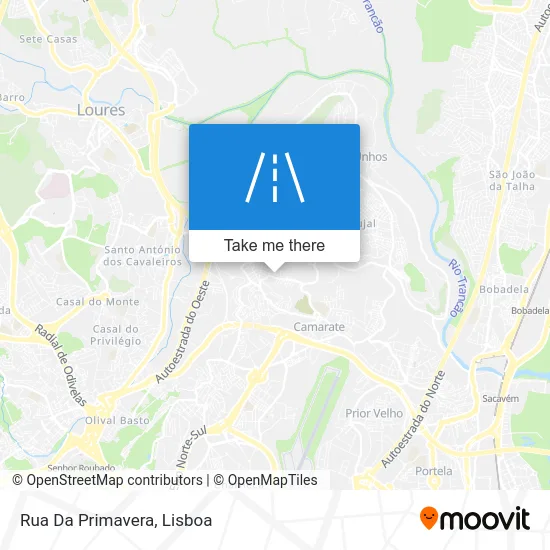 Rua Da Primavera map
