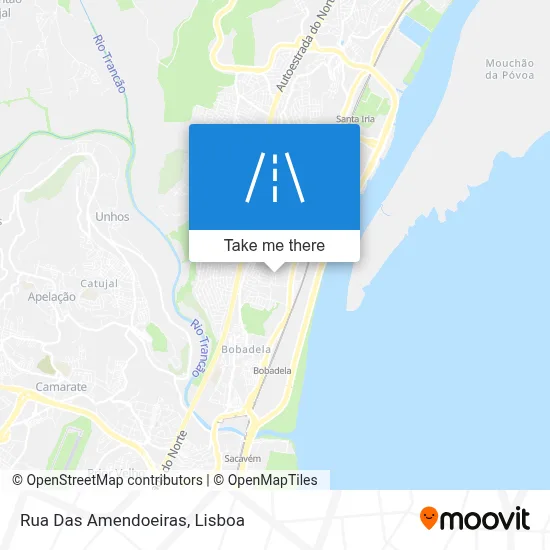 Rua Das Amendoeiras map