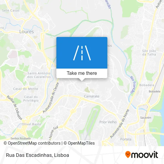 Rua Das Escadinhas map
