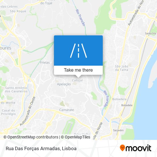 Rua Das Forças Armadas map