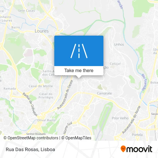 Rua Das Rosas map