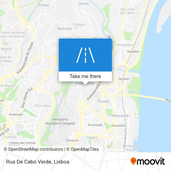 Rua De Cabo Verde mapa