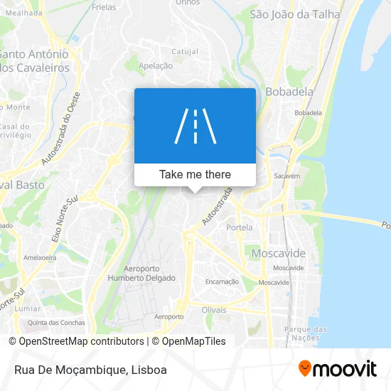 Rua De Moçambique map