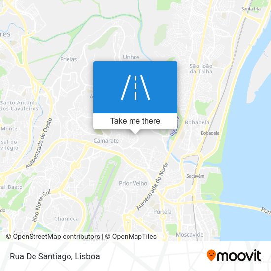 Rua De Santiago mapa