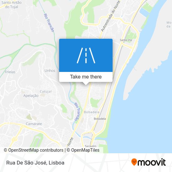 Rua De São José map