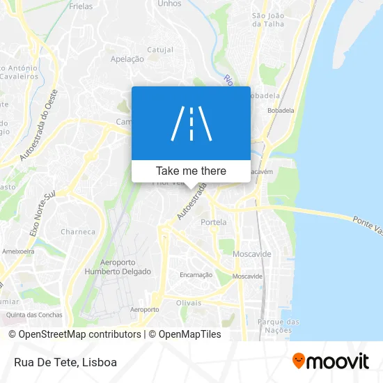 Rua De Tete map