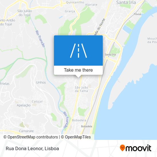 Rua Dona Leonor mapa