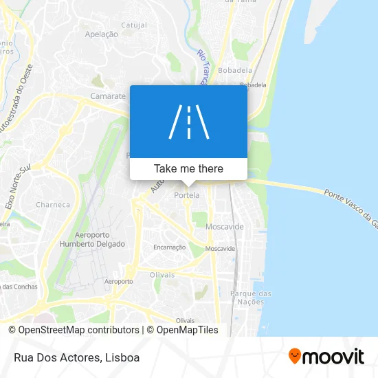 Rua Dos Actores map
