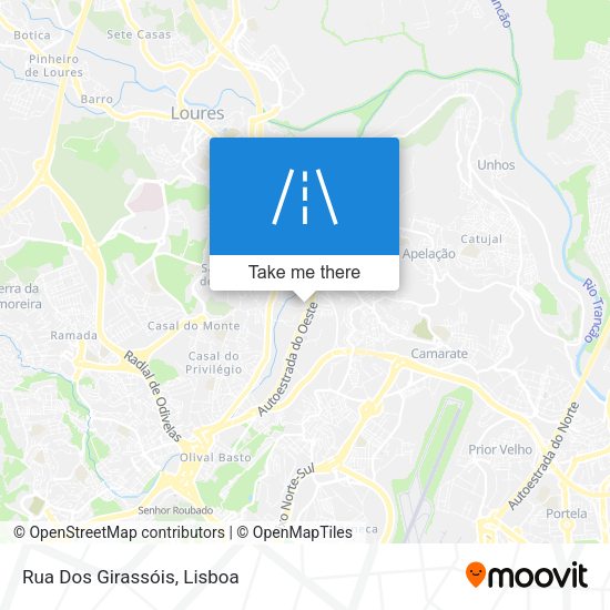 Rua Dos Girassóis map