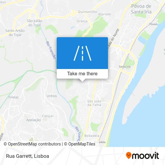 Rua Garrett map
