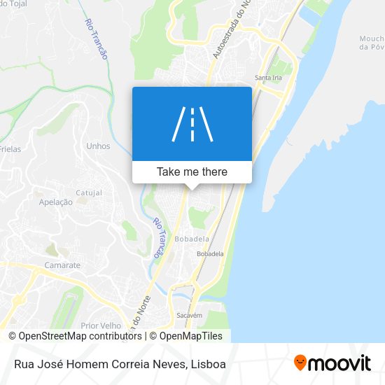 Rua José Homem Correia Neves mapa