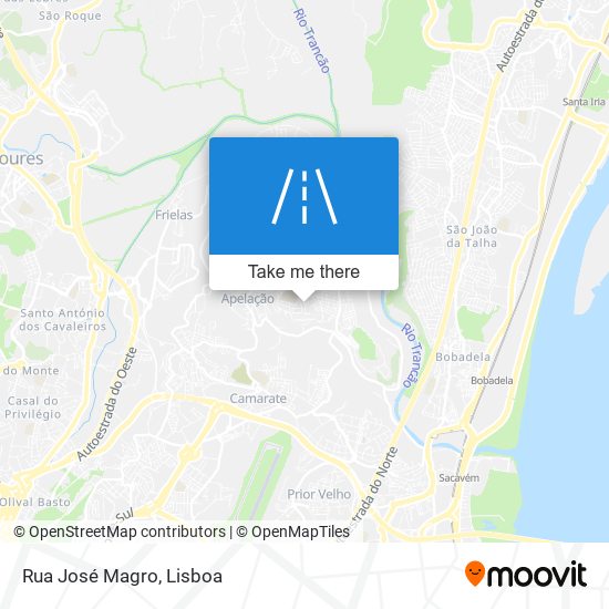 Rua José Magro mapa