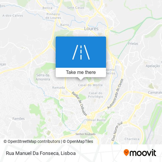 Rua Manuel Da Fonseca map