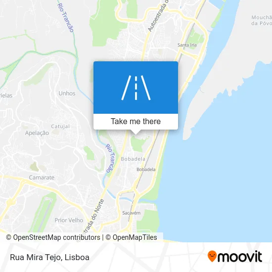 Rua Mira Tejo map