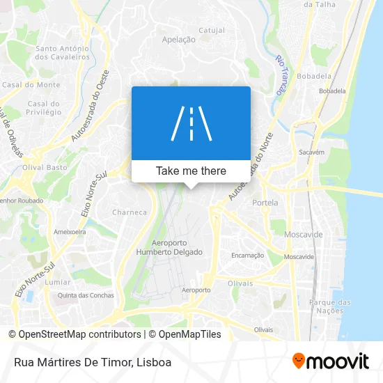 Rua Mártires De Timor map