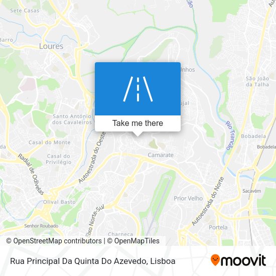 Rua Principal Da Quinta Do Azevedo map