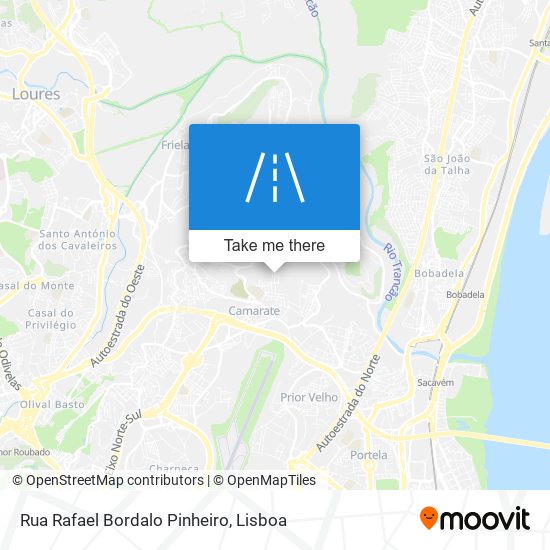 Rua Rafael Bordalo Pinheiro mapa