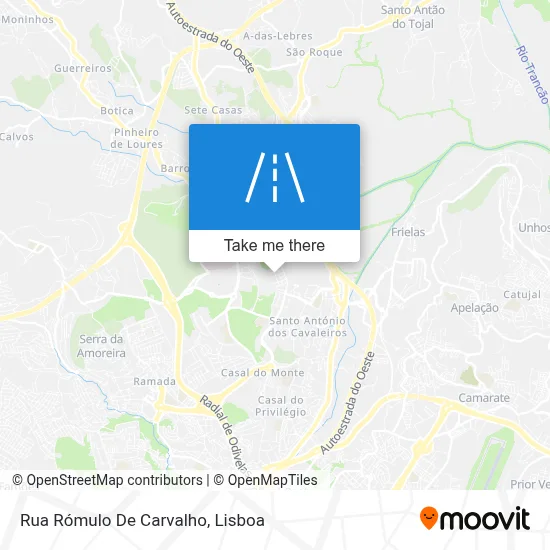 Rua Rómulo De Carvalho map