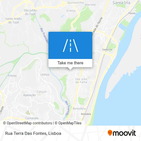 Rua Terra Das Fontes map