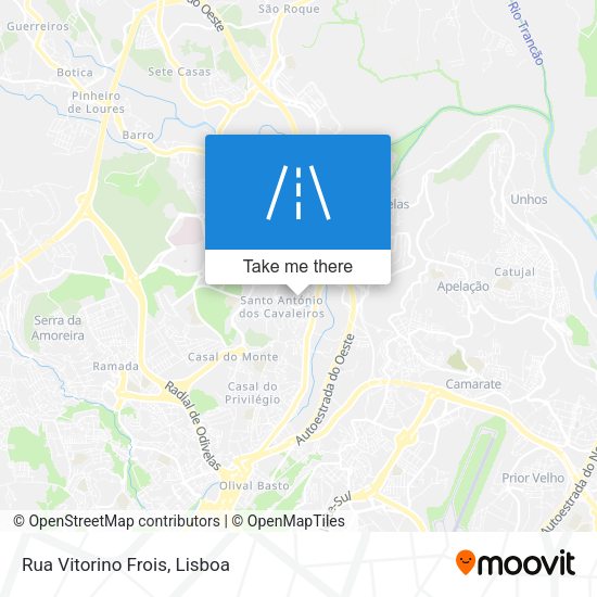 Rua Vitorino Frois mapa