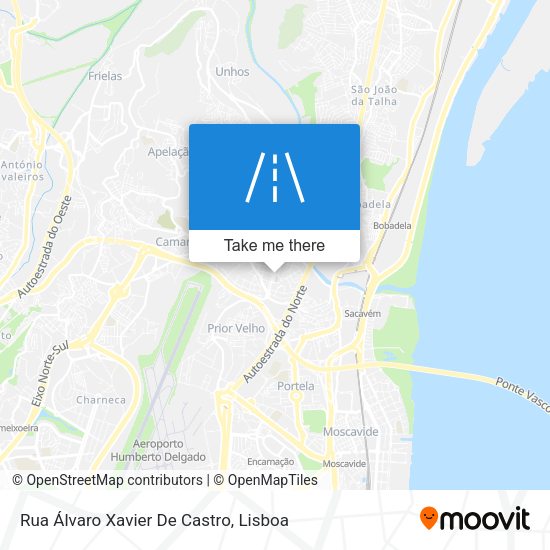 Rua Álvaro Xavier De Castro map