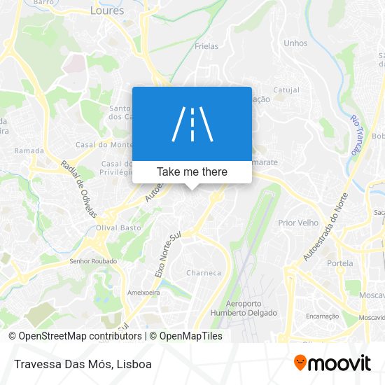 Travessa Das Mós mapa
