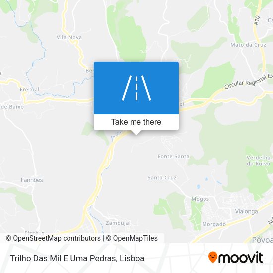 Trilho Das Mil E Uma Pedras map