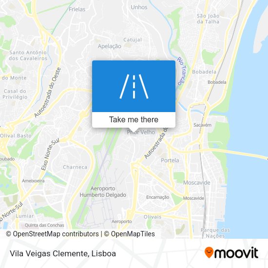 Vila Veigas Clemente mapa