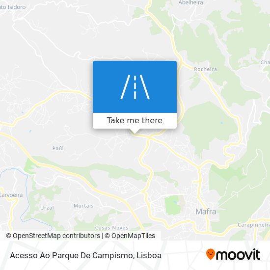 Acesso Ao Parque De Campismo map