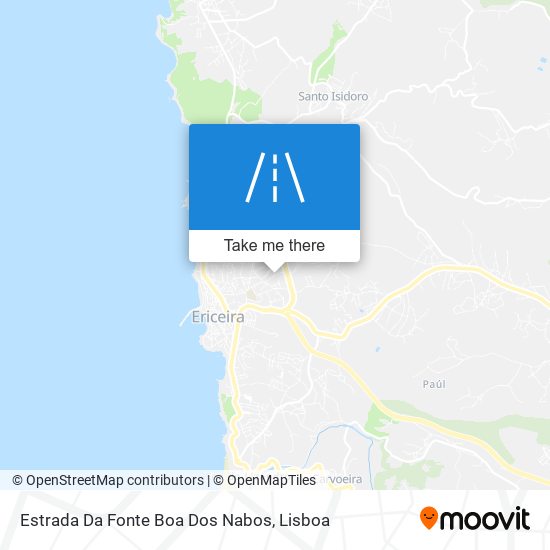 Estrada Da Fonte Boa Dos Nabos map