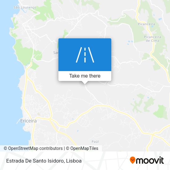 Estrada De Santo Isidoro mapa