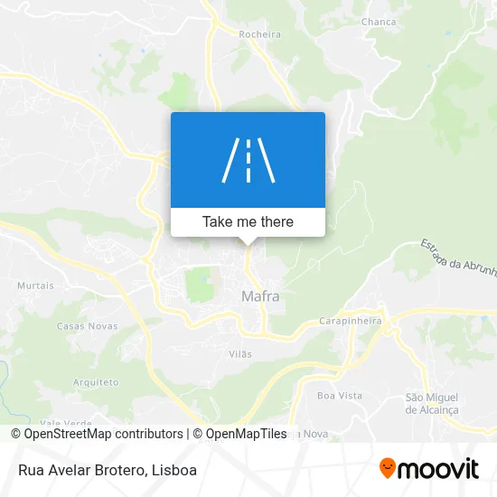 Rua Avelar Brotero map