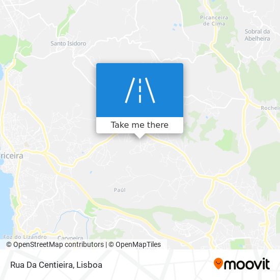 Rua Da Centieira map