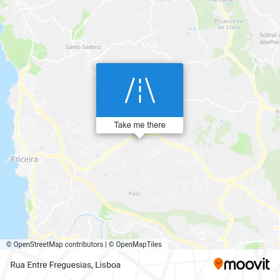 Rua Entre Freguesias map