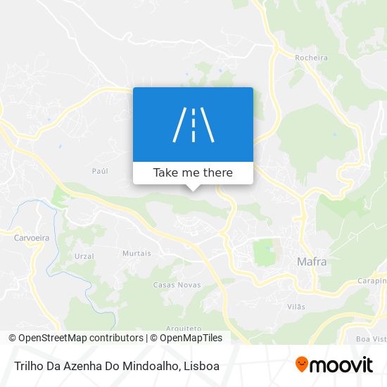 Trilho Da Azenha Do Mindoalho map