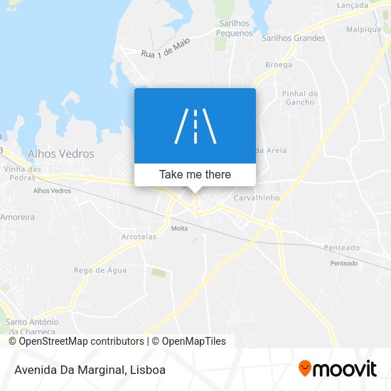 Avenida Da Marginal mapa