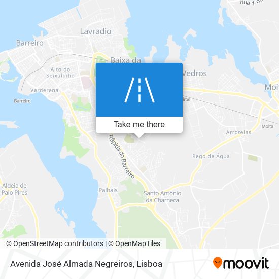 Avenida José Almada Negreiros mapa