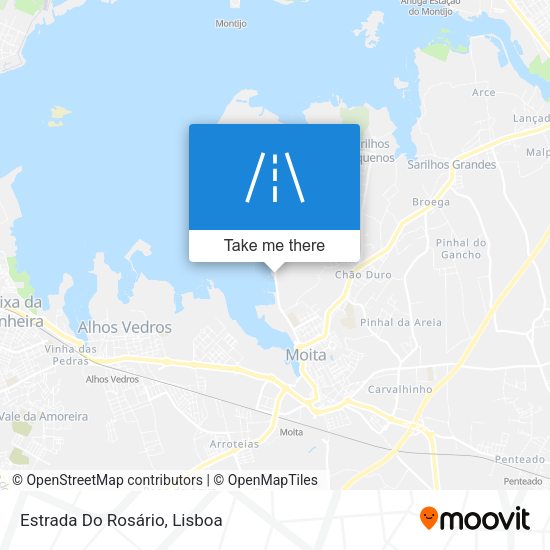 Estrada Do Rosário mapa