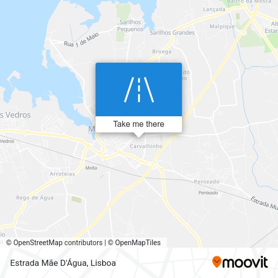 Estrada Mãe D'Água map