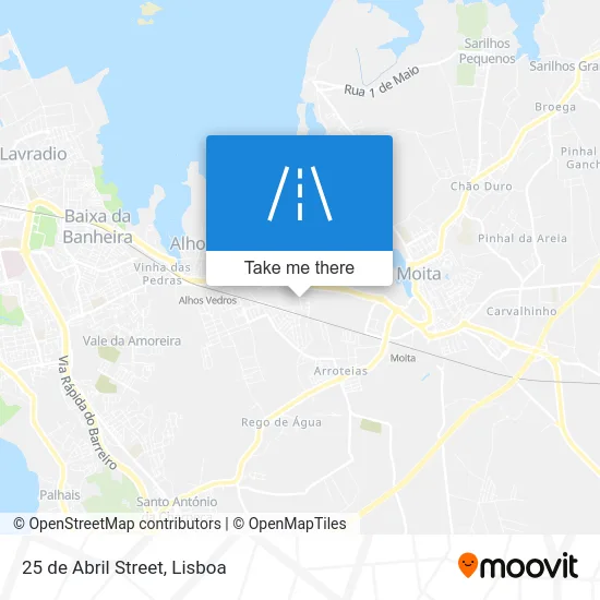 Rua 25 De Abril map