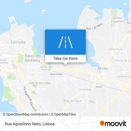 Rua Agostinho Neto map