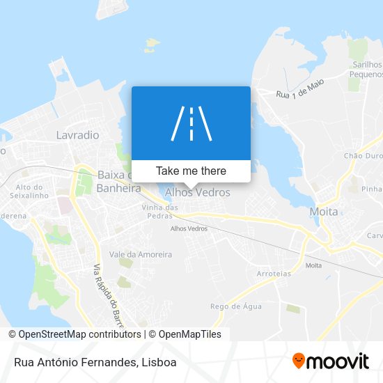Rua António Fernandes map